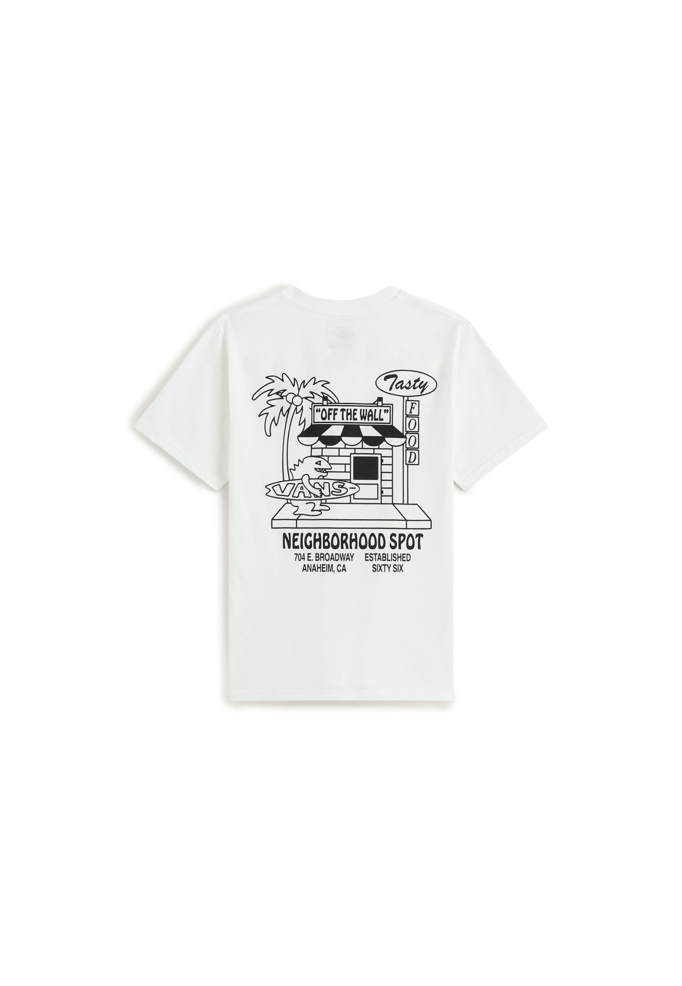 VANS - Camiseta 'Food Spot' en blanco