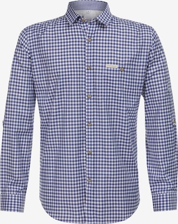 STOCKERPOINT Comfort fit Traditional Button Up Shirt 'Campos3' in Blue: front