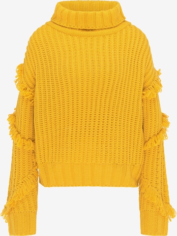 IZIA Sweater in Yellow: front