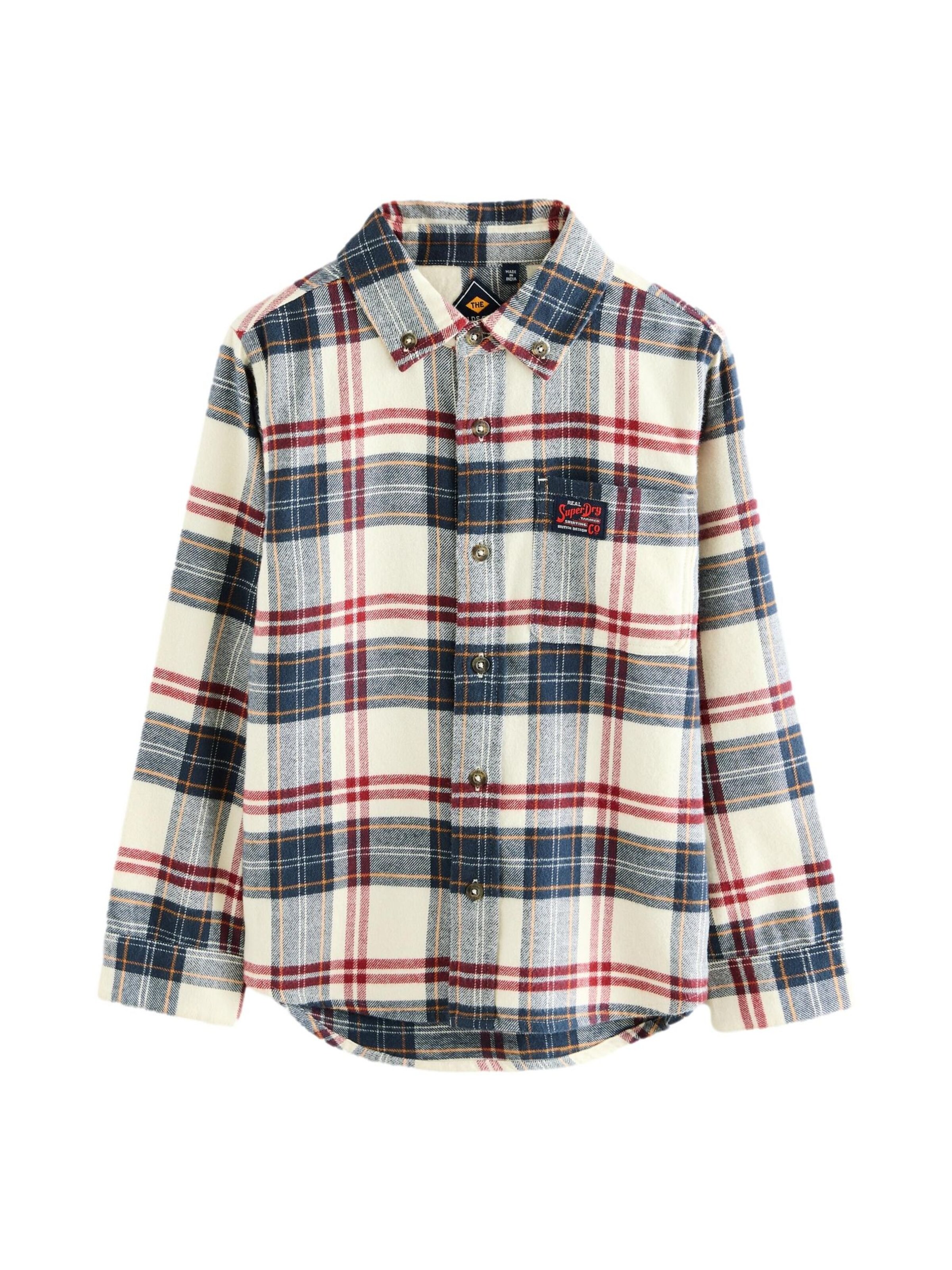 Coupe regular Chemise Superdry en blanc : devant