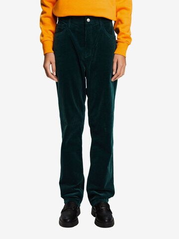 Regular Pantalon ESPRIT en vert : devant