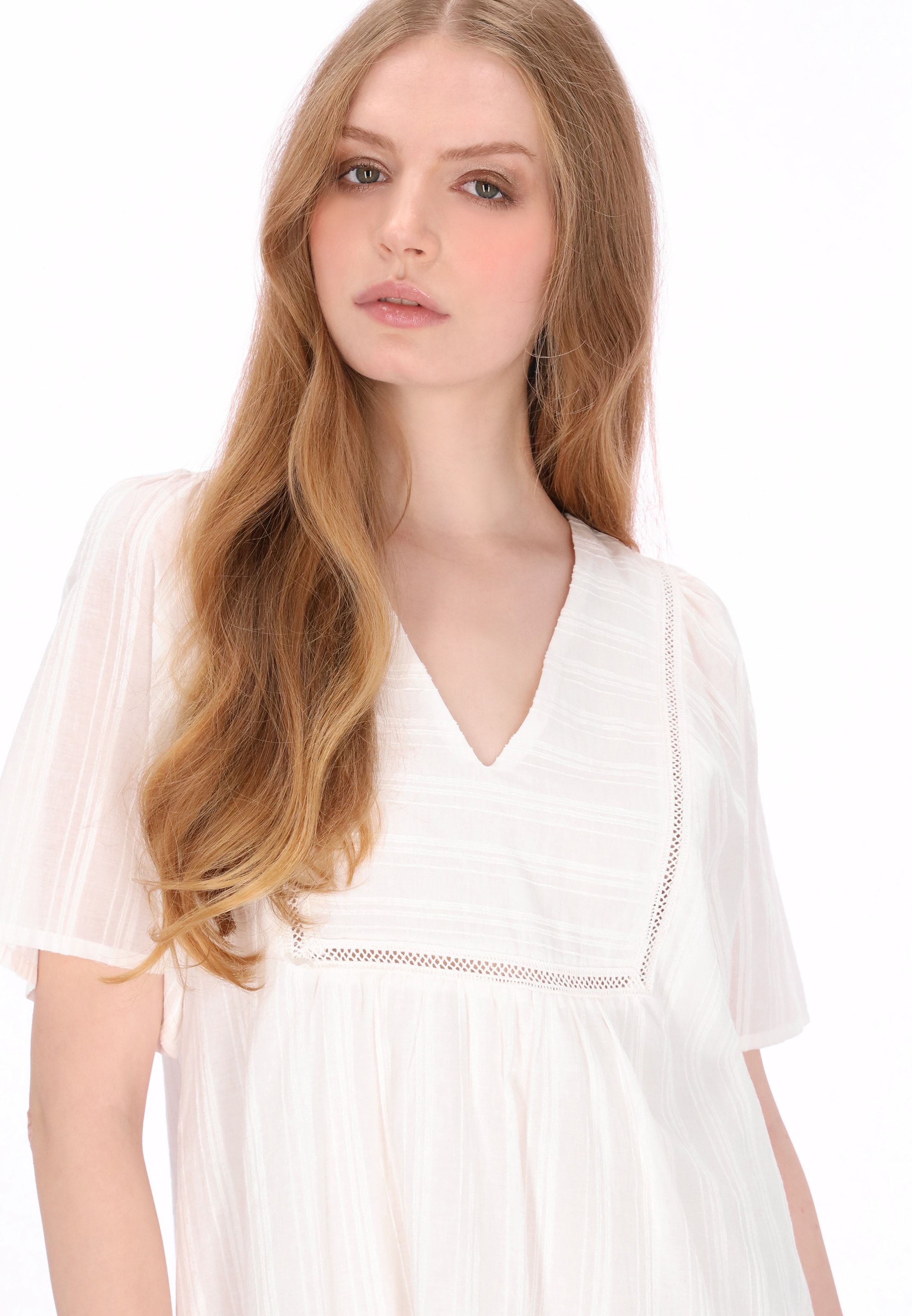 DreiMaster Vintage Zomerjurk in Wit