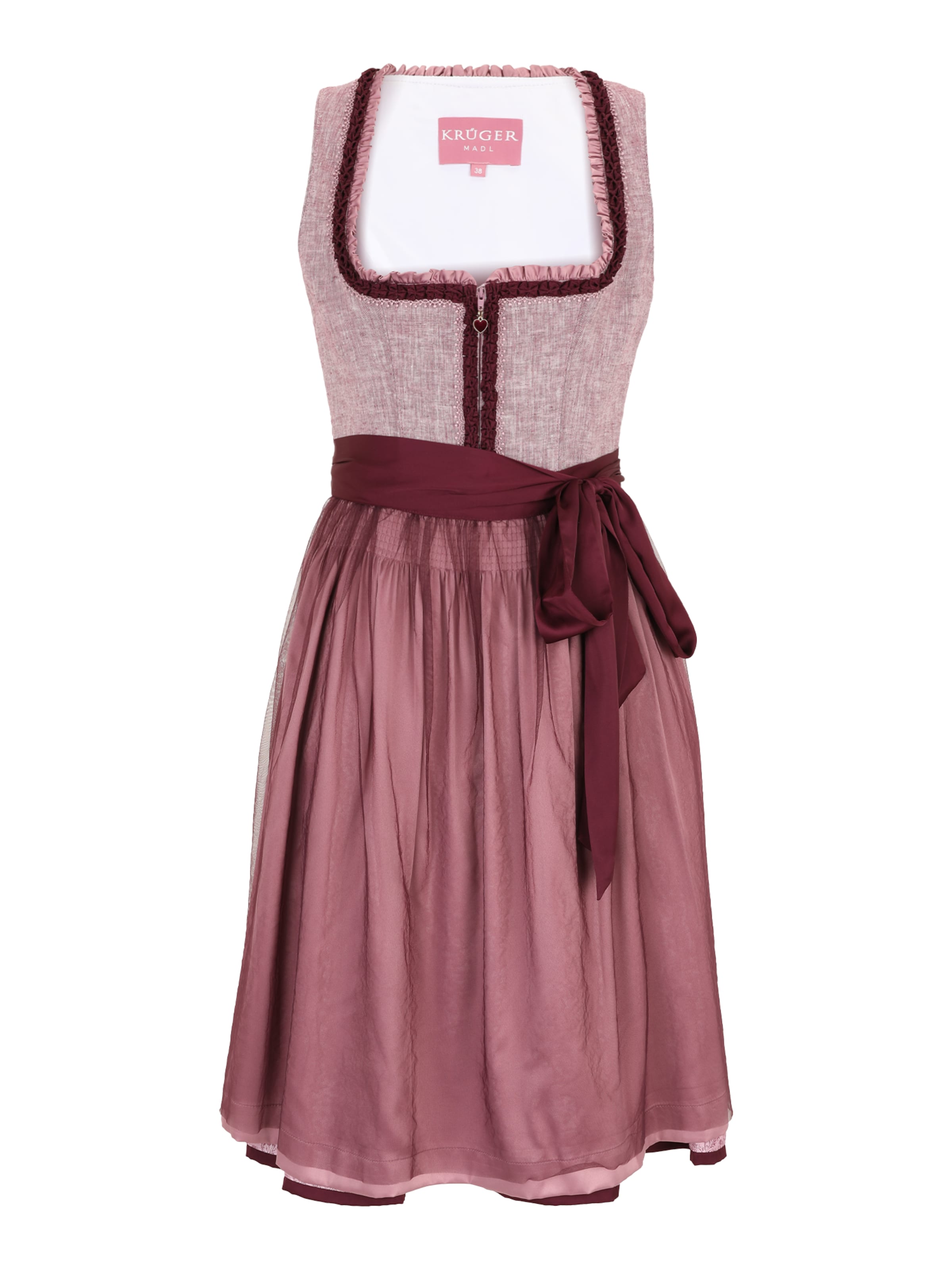 Krüger Madl Dirndl in Lila: Vorderseite