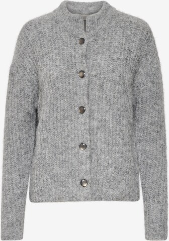 Kaffe Knit Cardigan 'Ane' in Grey: front