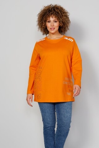 Sweat-shirt MIAMODA en orange : devant