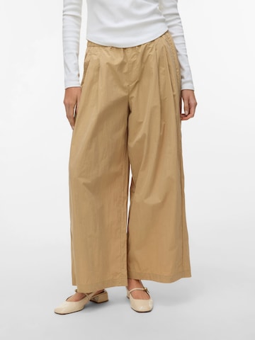 VERO MODA Wide leg Pants 'VMJose' in Brown: front