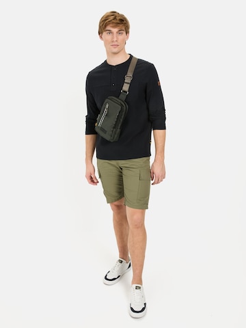 CAMEL ACTIVE Langarm Henley mit Brusttasche in Blau