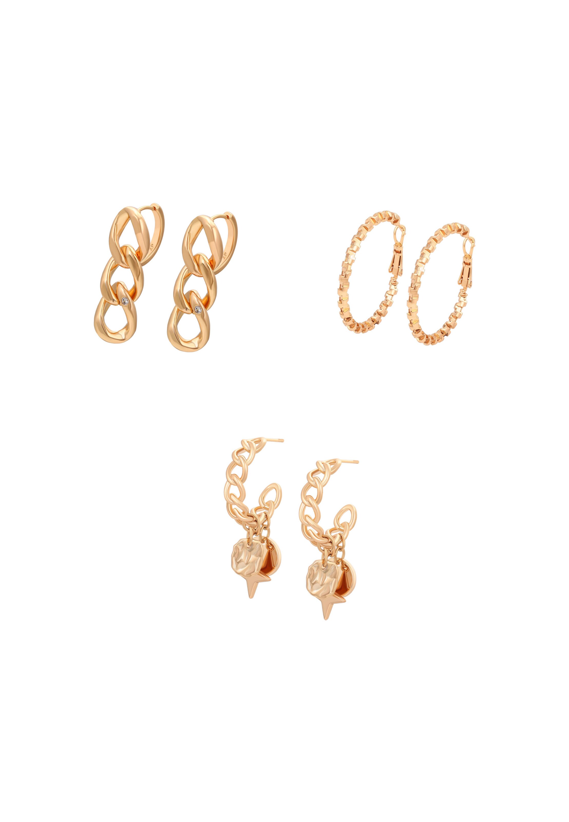 faina Earrings in Gold: front