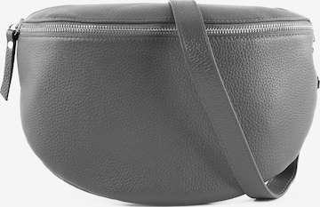 lePelou Gürteltasche 'TONI large' in Grau: Vorderseite