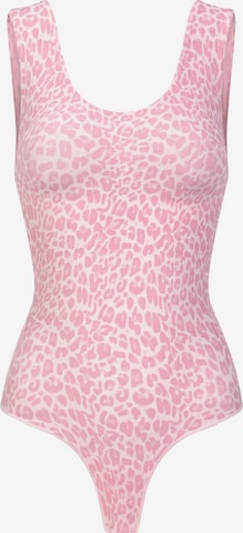 Body modelant 'Tank Bodysuit Sculpting Shapewear mit String' cfab en rose : devant