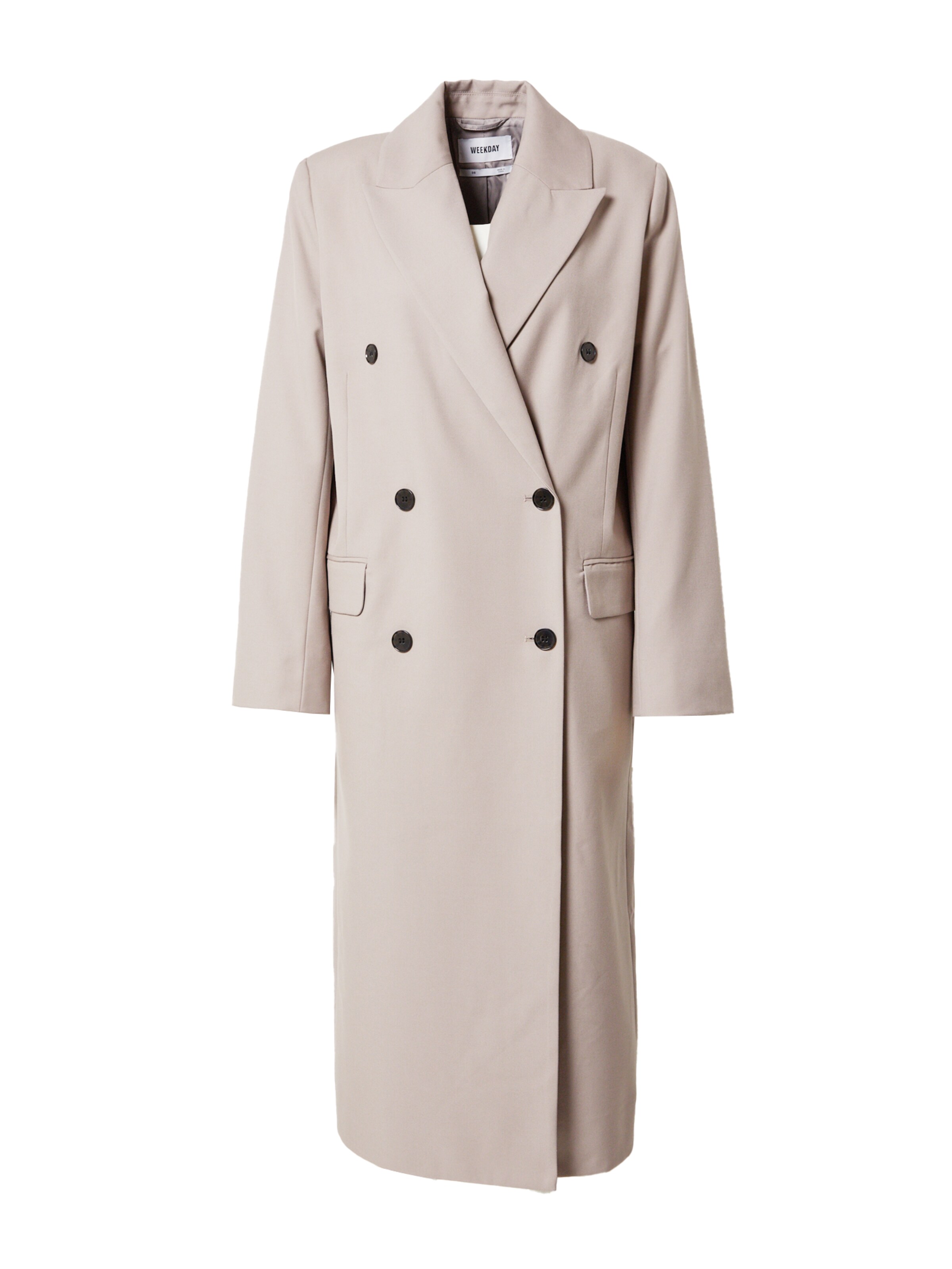 Manteau mi-saison 'Navin' WEEKDAY en gris : devant