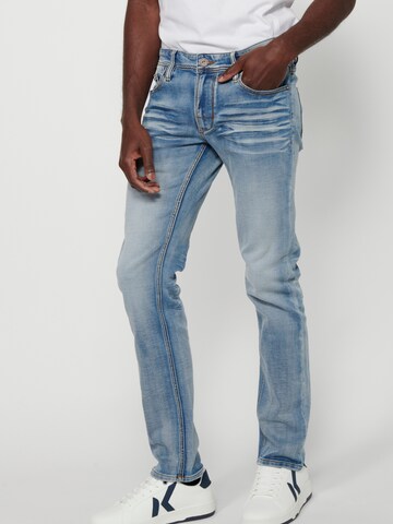 KOROSHI Slimfit Jeans i blå: forside