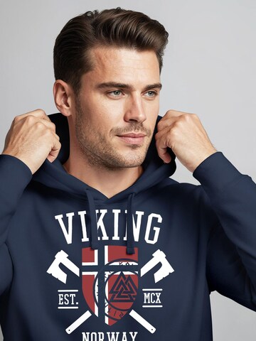 Neverless Sweatshirt 'Viking' in Blue