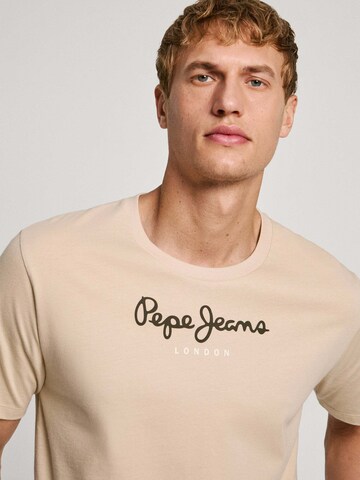 Maglietta 'EGGO' di Pepe Jeans in beige