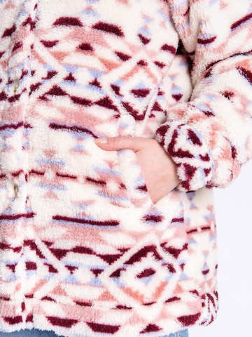 Veste en polaire 'Cozy Shacket' PJ Salvage en rose