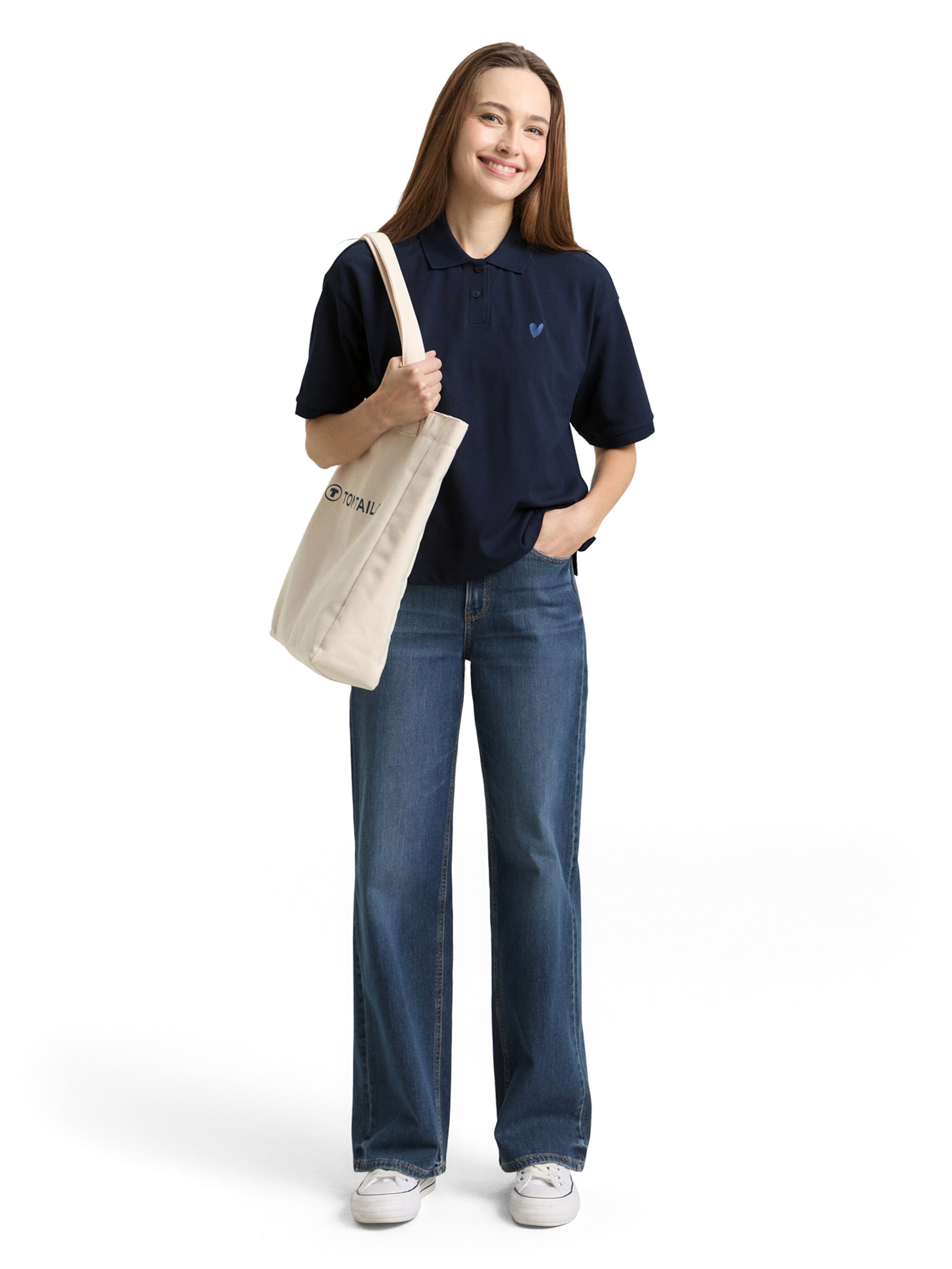 TOM TAILOR Poloshirt in Blau