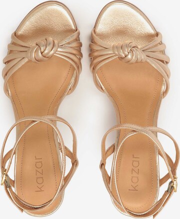 Kazar Strap Sandals in Gold