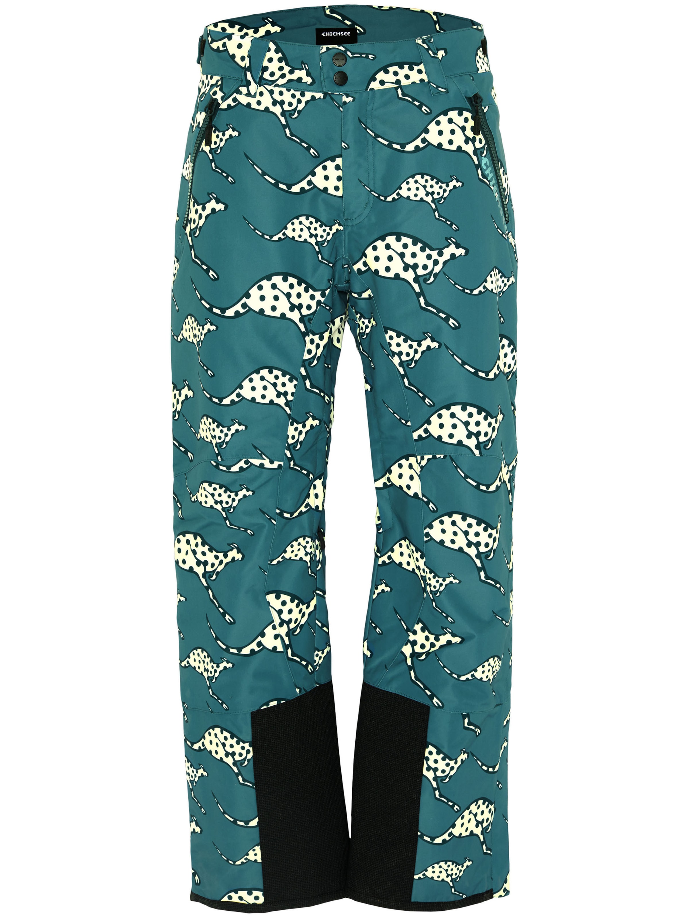 CHIEMSEE Regular Skihose ' mit Känguru Allover Print ' in Blau: Vorderseite