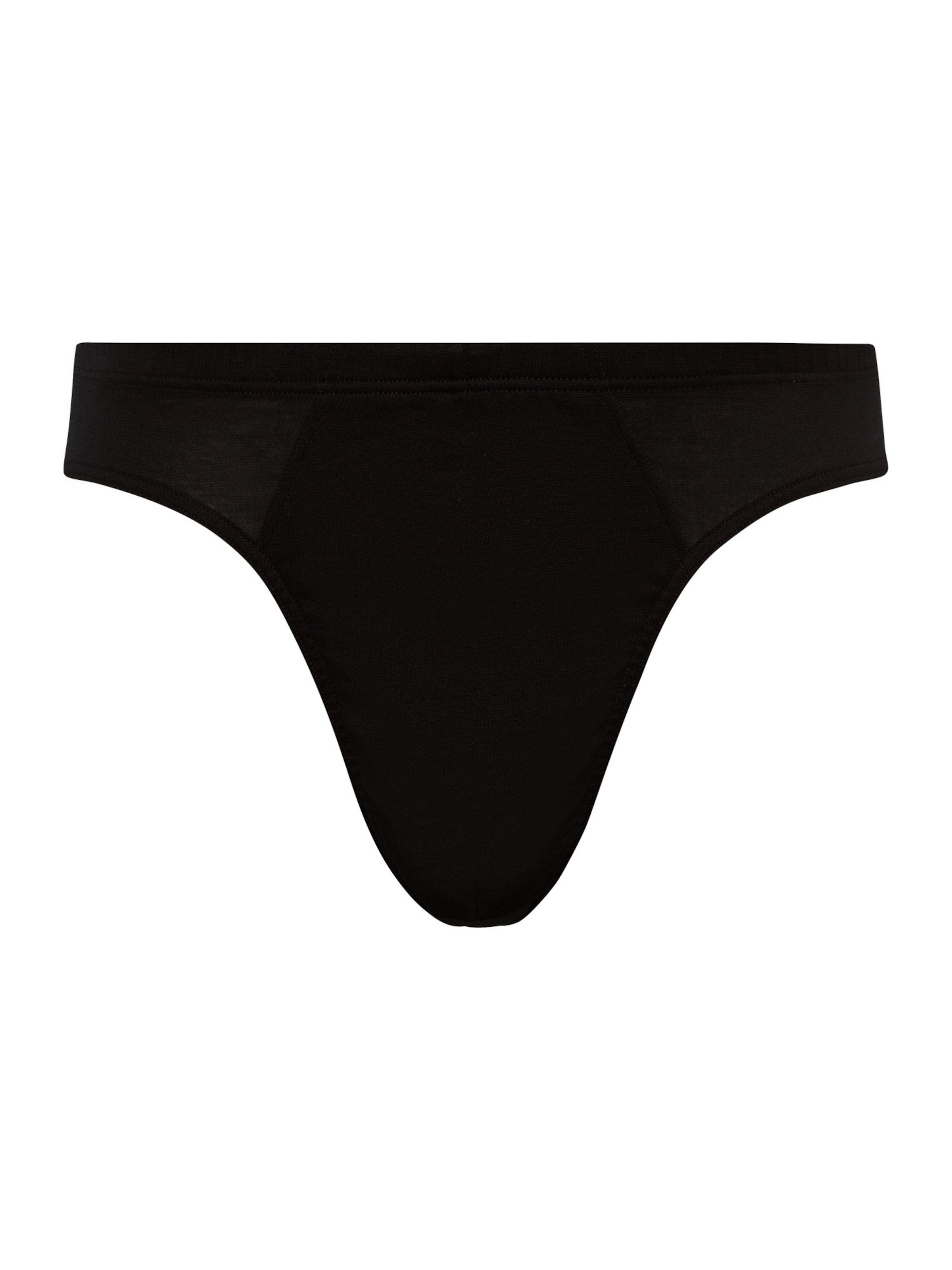 Hanro - Cueca ' Cotton Sporty ' em preto: frente