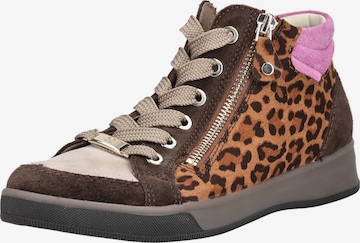 ARA Sneakers hoog in Bruin: voorkant