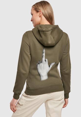 Mister Tee Sweatshirt 'I Don't Give A' in Grün: Vorderseite
