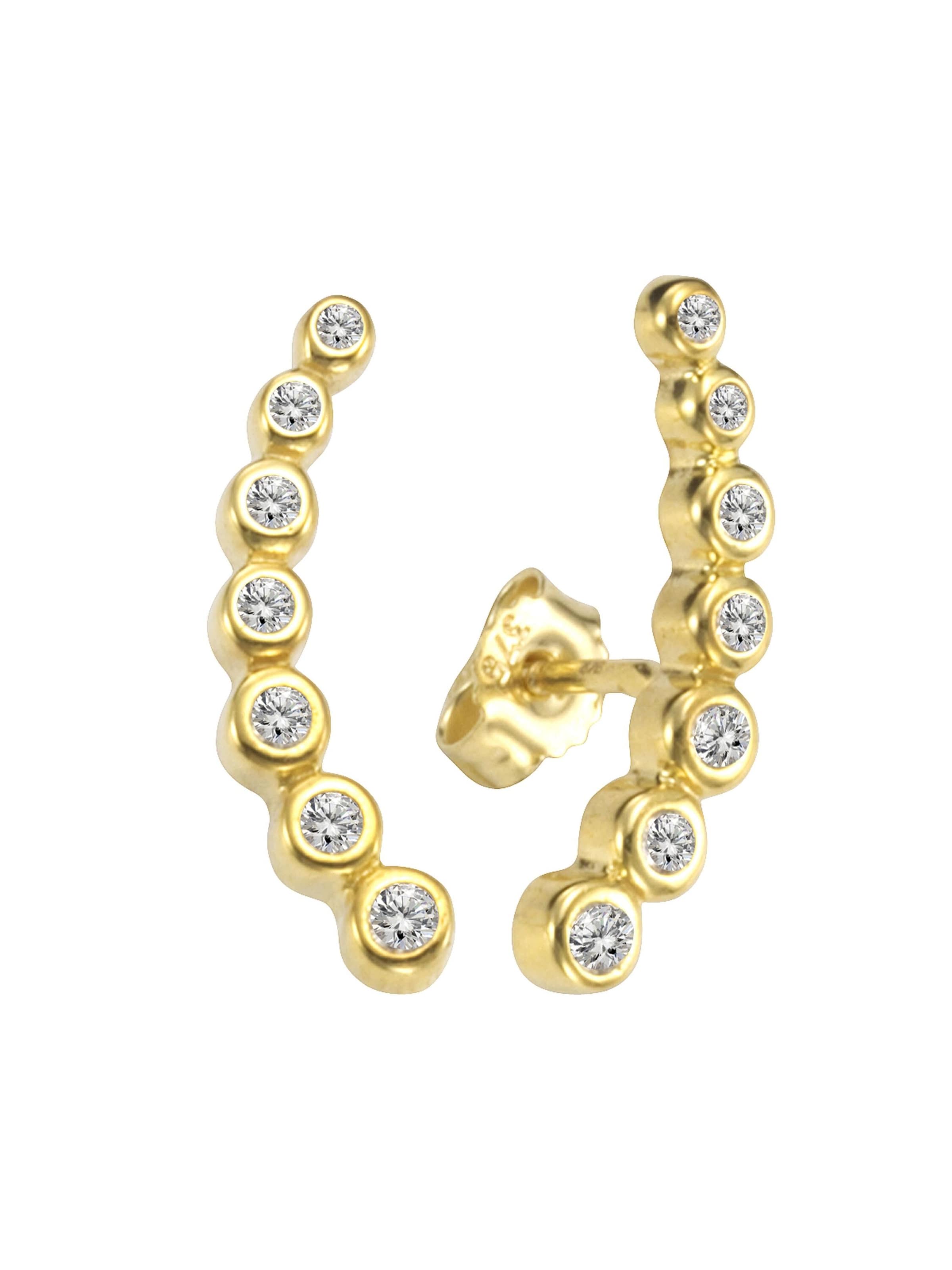 CELESTA Ohrringe in Gold: Vorderseite