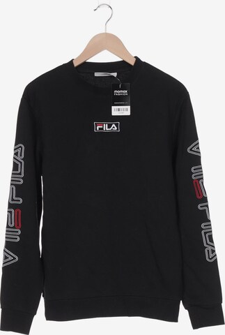 FILA Sweatshirt & Zip-Up Hoodie in M-L in Black: front