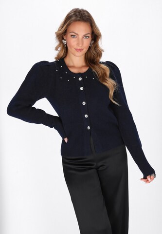 faina Knit cardigan in Blue