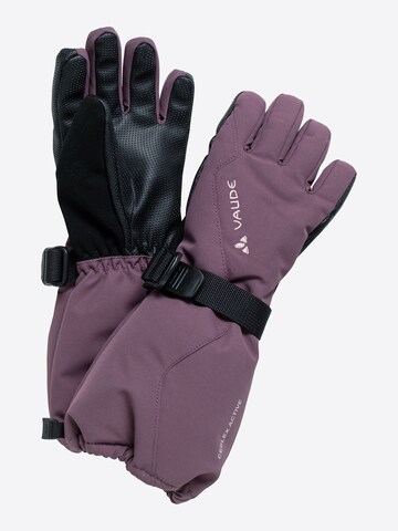 VAUDE Athletic Gloves 'Snow Cup' in Purple: front