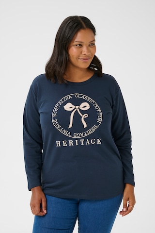 KAFFE CURVE Shirts 'Celina' i blå: forside