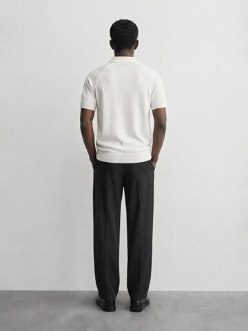 Burocs Shirt 'Fine Knit Polo' in White