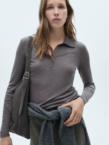 MANGO Shirt 'ELVIS' in Grey: front