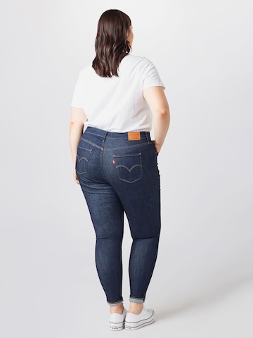 Levi's® Plus Скинни Джинсы '720 PL Hirise Super Skny' в Синий