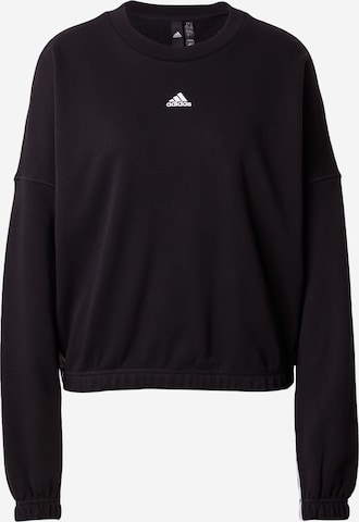 ADIDAS SPORTSWEAR Αθλητική μπλούζα φούτερ σε μαύρο: μπροστά