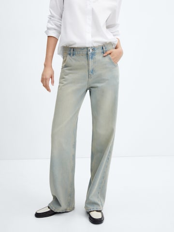 MANGO Loose fit Jeans 'INES' in Blue: front