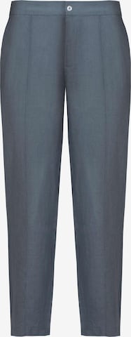 Regular Pantalon 'Linen Home Office Trousers Unisex' HACOY en gris : devant