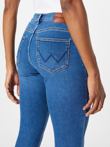 WRANGLER Skinny Kavbojke 'HIGH SKINNY' | modra barva