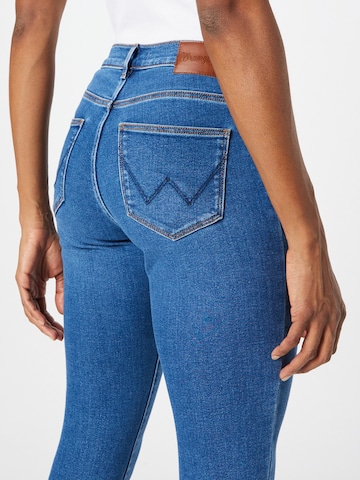 Skinny Jeans 'HIGH SKINNY' di WRANGLER in blu