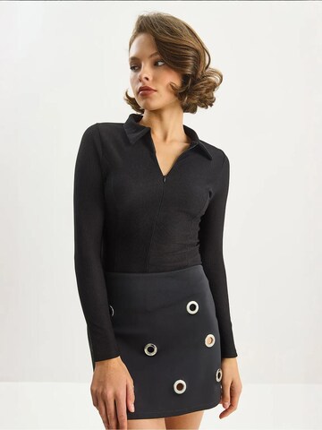 Maglietta di Bianco Lucci in nero