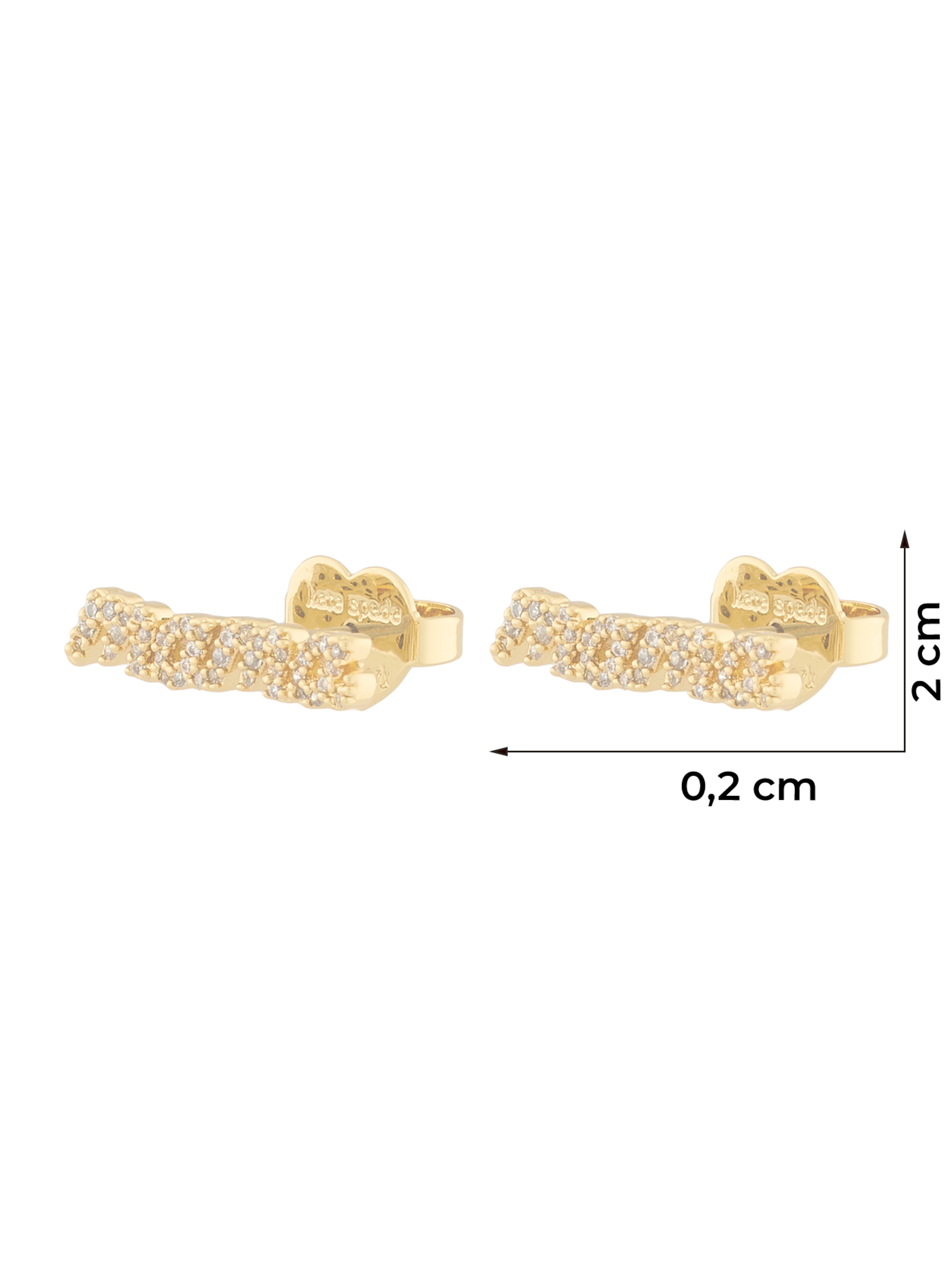 auksinė Kate Spade Auskarai 'Mama Said Pavé-Ohrstecker'