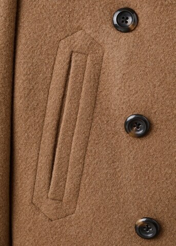 MANGO Between-Seasons Coat 'Font' in Brown