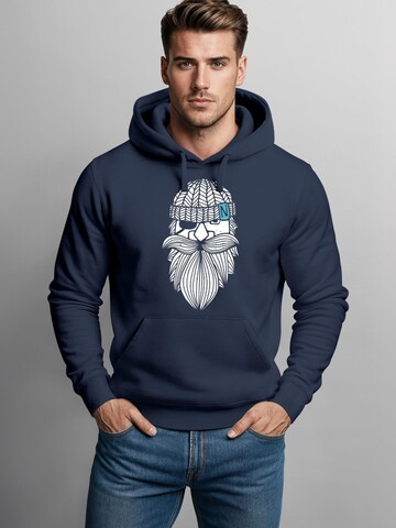 Neverless Sweatshirt 'Sailor Captain' in Blue: front