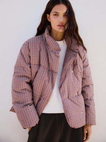 Bershka Between-season jacket in Red: front