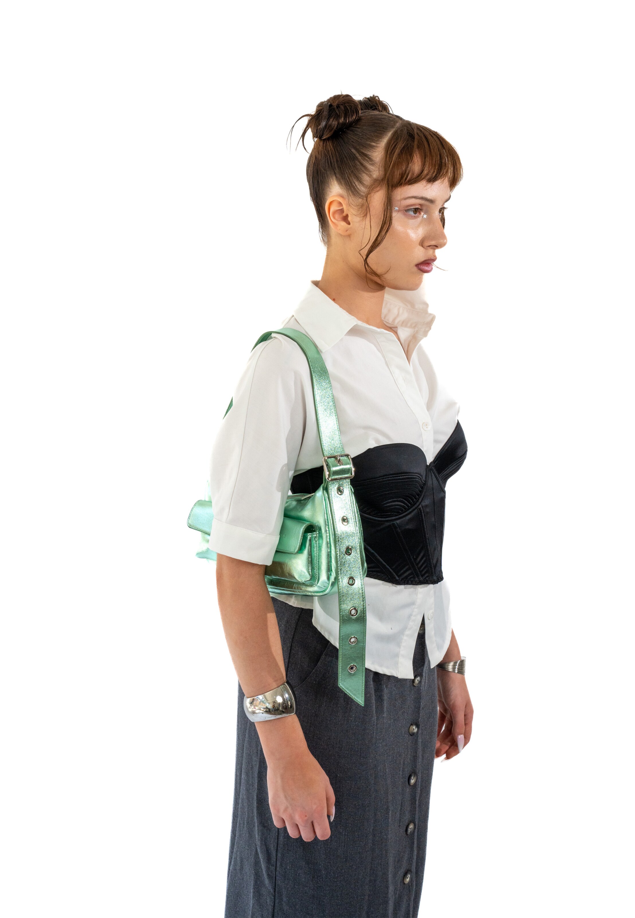 ExpatriéTorba za na rame 'Electra' - zelena boja: prednji dio