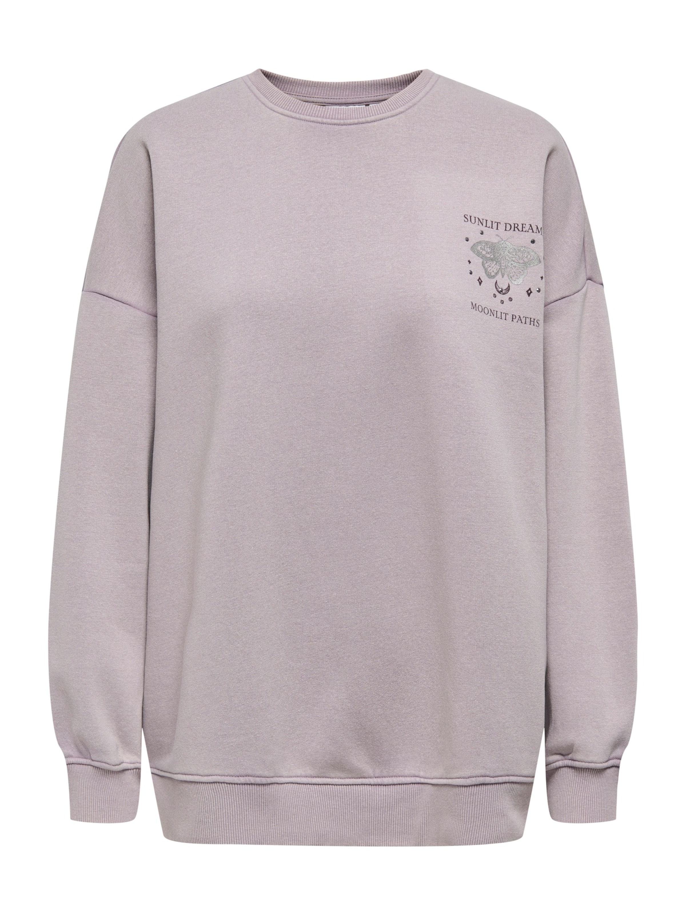 ONLY Μπλούζα φούτερ 'ONLLUCINDA' σε μελιτζανί / μοβ / ασημί, Άποψη προϊόντος