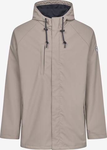 Derbe Regenjacke 'Passby Plain' in Beige: Vorderseite