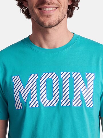 salzhaut T-Shirt 'Diek - Moin' in Blau: Vorderseite