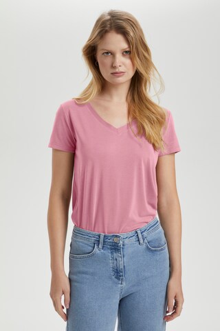 SOAKED IN LUXURY - Camiseta 'Columbine' en rosa: frente
