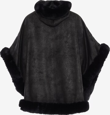 FRAULLY Cape in Schwarz