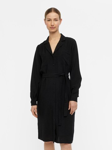 OBJECT Shirt dress 'Seline' in Black: front